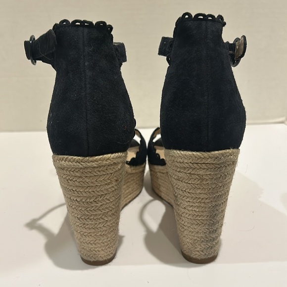 Pelle Moda Raine Platform Espadrille Sandal Midnight Blue Suede size 9 - Picture 4 of 11